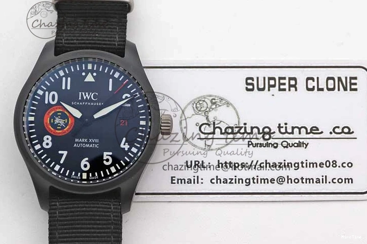 MIROTIME 0213 Mark XVIII ‘TOPGUN SFTI’ Ceramic M+F Best Edition Black Dial on Black Nylon Strap A MultiPurpose 7047